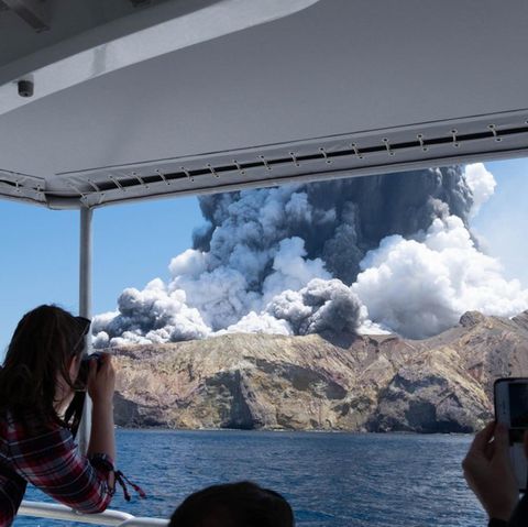 Vulkan auf der Insel White Island in Neuseeland
