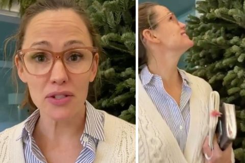 Jennifer Garner wundert sich über den gelieferten Tannenbaum