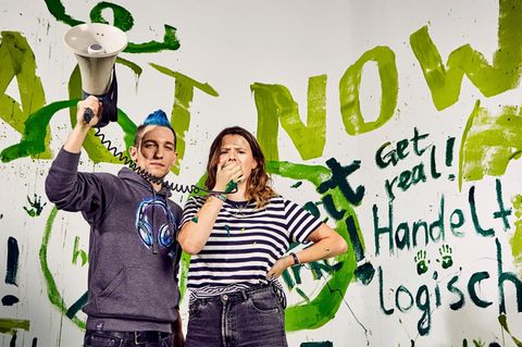 Luisa Neubauer und YouTube Star Rezo