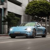 Dank Luftfederung ist der Taycan 4S auch komfortabel