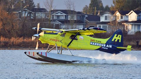 Wasserflugzeug beim Start