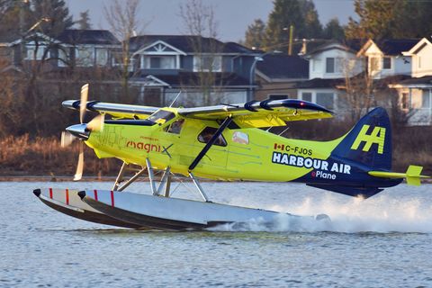 Wasserflugzeug beim Start