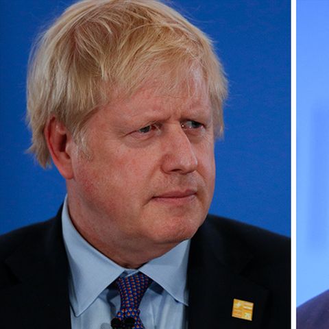 Boris Johnson (l.) und Jeremy Corbyn