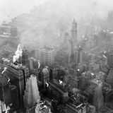 Tiefblick auf Manhattan - aus der Kabine eines Luftschiffes im Jahre 1924