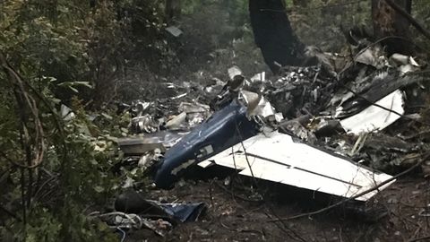 Das Flugzeug stürzte am Dienstag über der kanadischen Insel Gabriola Island ab
