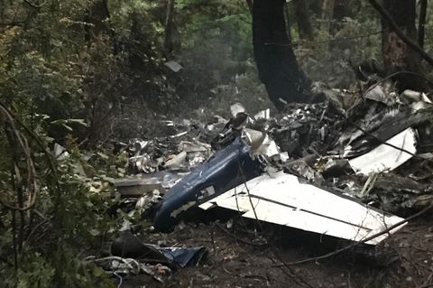 Das Flugzeug stürzte am Dienstag über der kanadischen Insel Gabriola Island ab