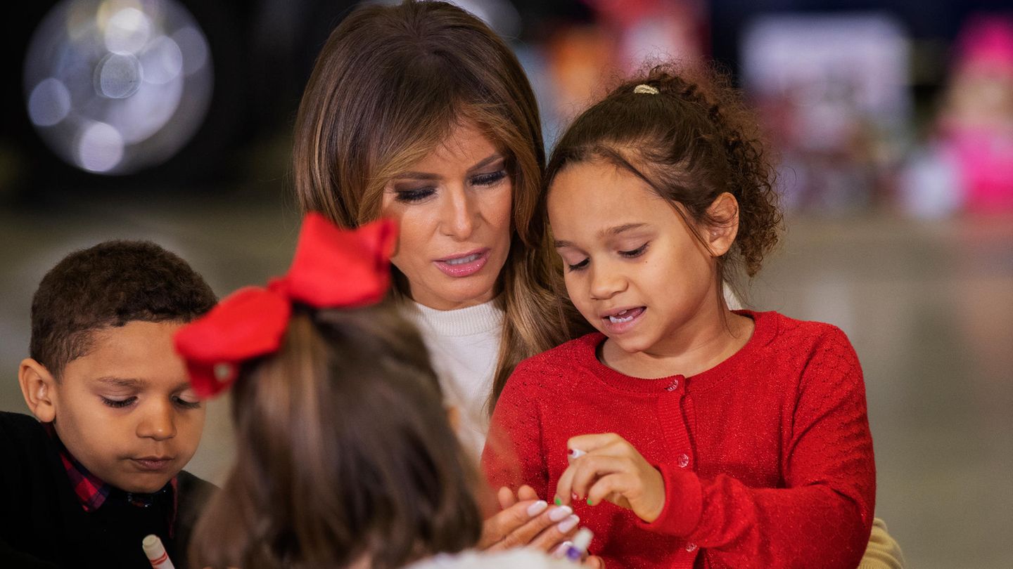 Melania Trump mit Kindern bei einer Benefiz-Veranstaltung in Washington