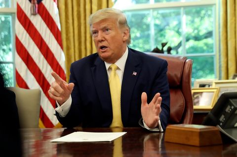 Donald Trump im Oval Office