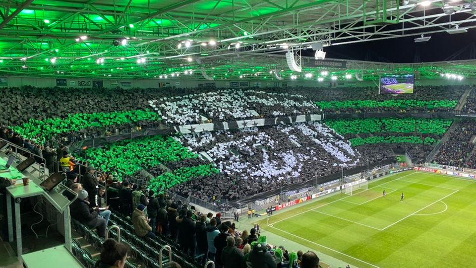 Fan-Choreo der Borussia Mönchengladbach Fan-Choreo der Borussia Mönchengladbach