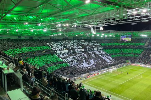Fan-Choreo der Borussia Mönchengladbach