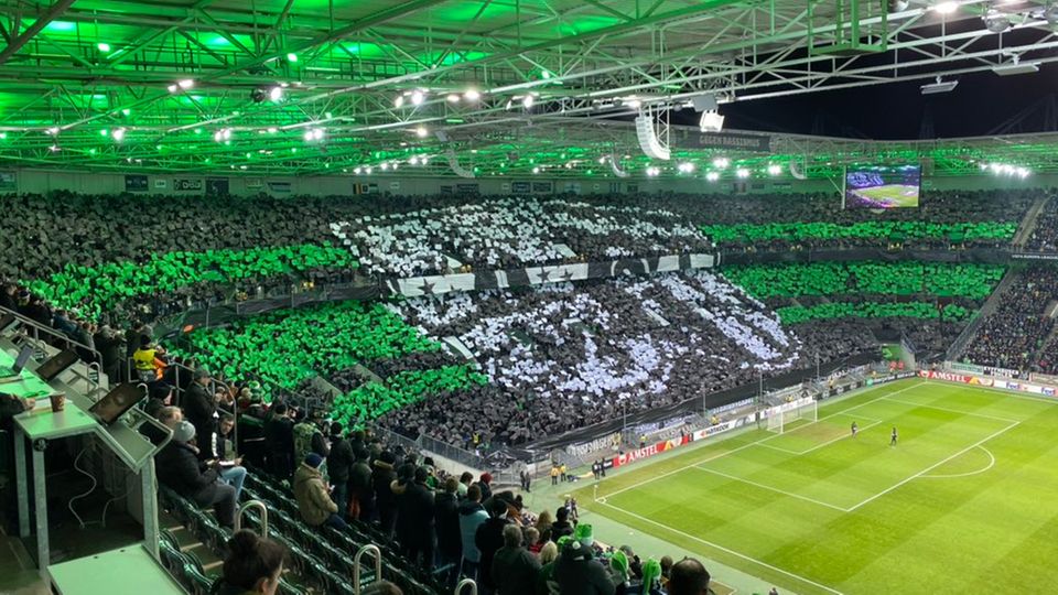 Fan-Choreo der Borussia Mönchengladbach