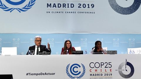 Abschlusssitzung beim Weltklimagipfel in Madrid