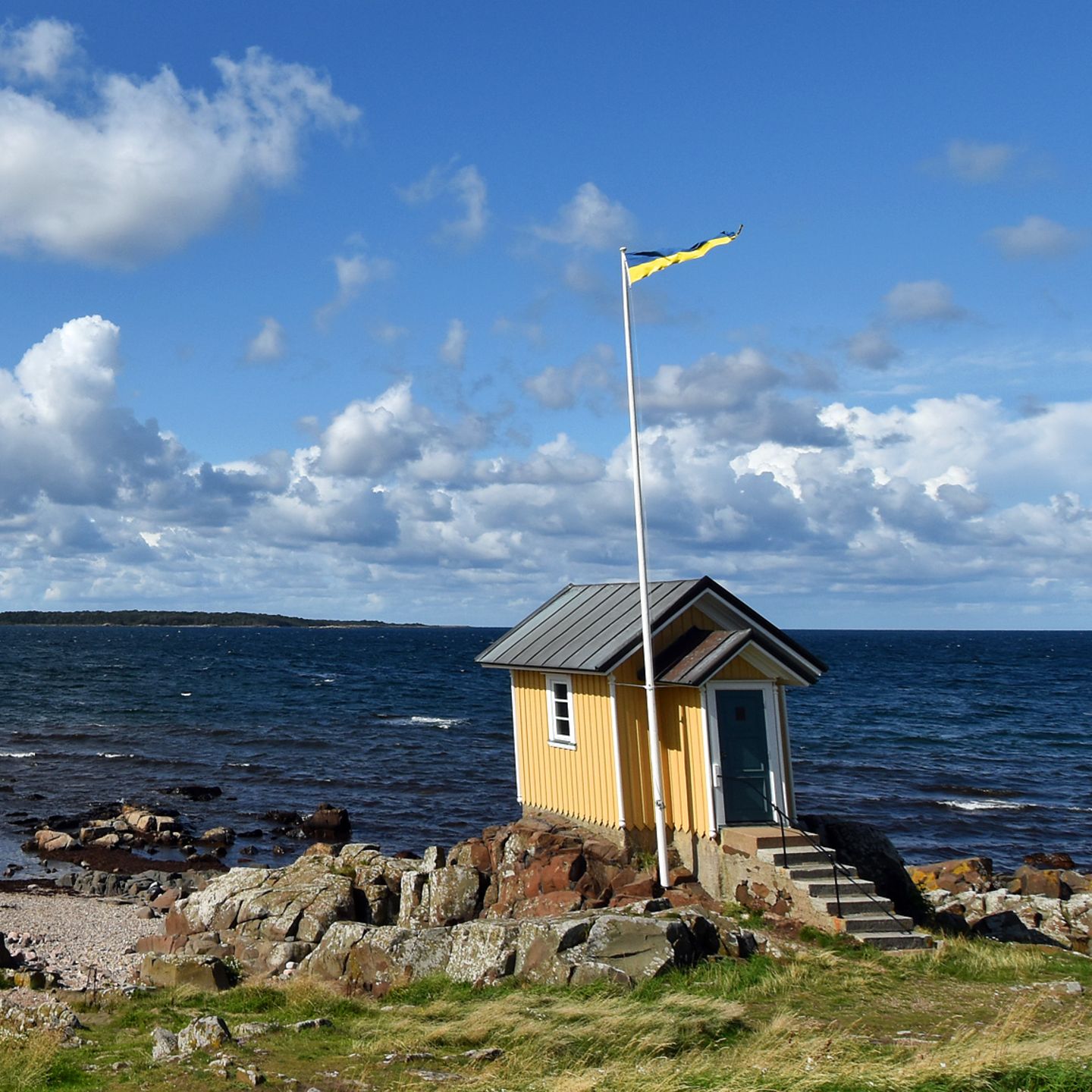 Altes Lotsenhaus in Torekov an der Küste in Südschweden