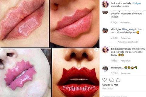"Devil Lips" nennt sich dieser Beauty-Look