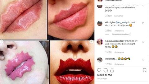 "Devil Lips" nennt sich dieser Beauty-Look
