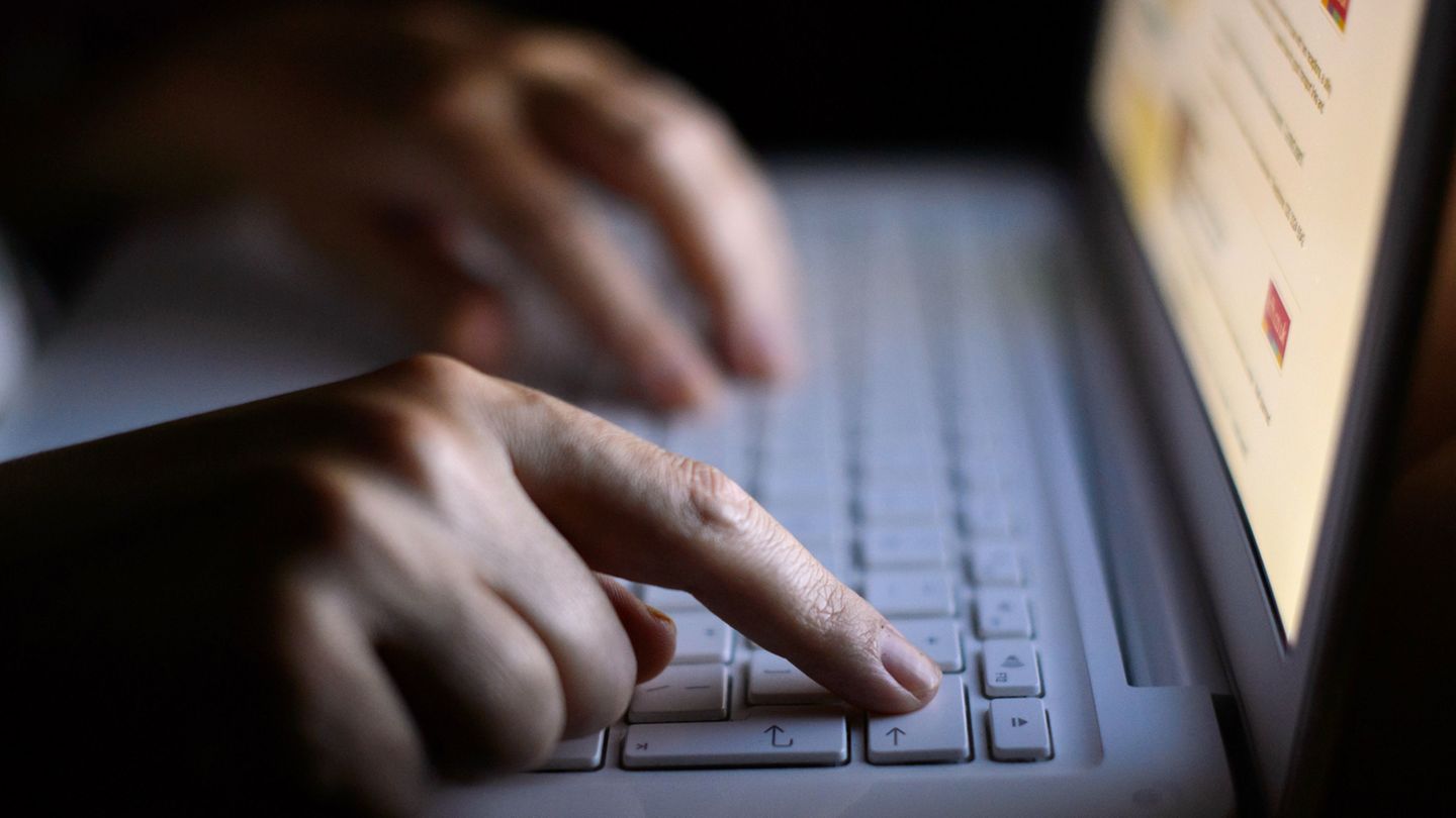 Microsoft warnt vor Trojanern – Person tippt am Laptop (Symbolfoto)