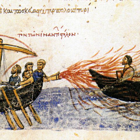 Das Griechische Feuer besaß eine starke Wirkung, ließ sich aber nur mit einem komplizierten Prozedere einsetzen.