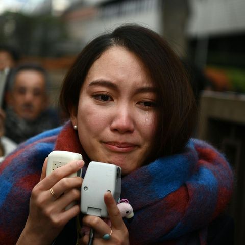 Tokio, Japan: Die Journalistin Shiori Ito weint, nachdem sie das Urteil zu ihrer Schadenersatzklage gehört hat 
