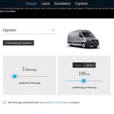 Bei der Analyse, ob sich der Einsatz der Elektro-Fahrzeuge auch lohnt, müssen zunächst Daten eingegeben werden