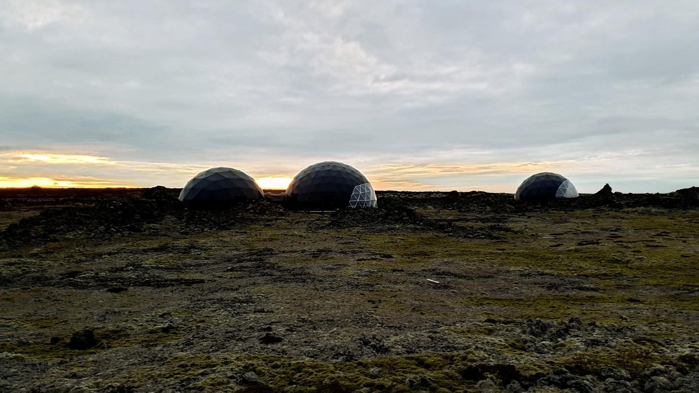 Blick auf die Galsdome tagesüber