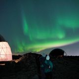 Nordlichter und Zuschauer