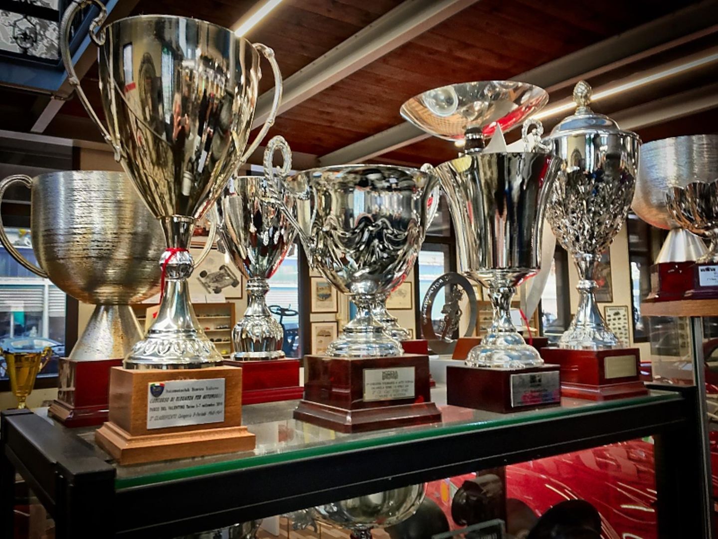 Pokale und Trophäen im Panini Museum