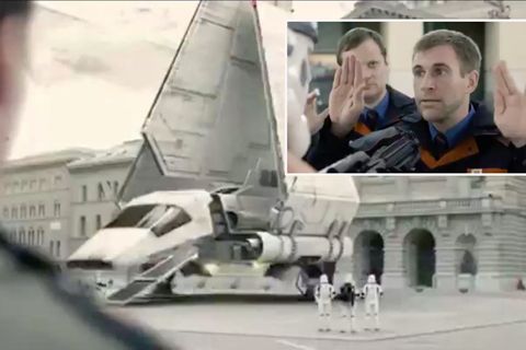 Star-Wars-Shuttle in Bern