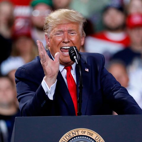 US-Präsident Donald Trump bei einem Wahlkampfauftritt in Michigan