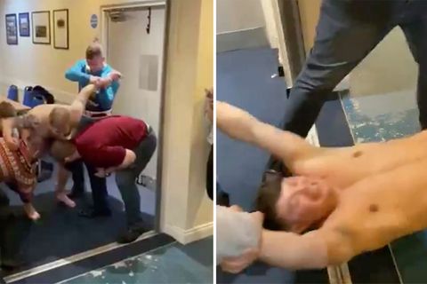 Bizarre Weihnachtsfeier in Nordengland: Rugby-Männer spielen Bowling mit nacktem Team-Kollegen