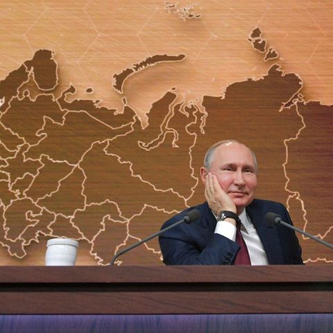 Versonnen in der Vergangenheit? Wladimir Putin auf seiner 15. Jahrespressekonferenz