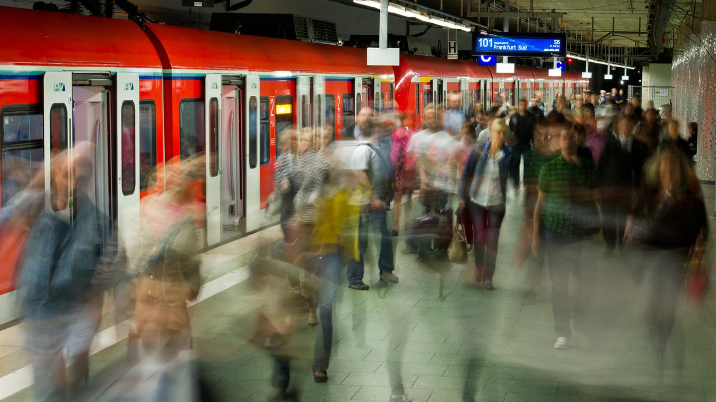 Die S-Bahn-Station des Frankfurter Hauptbahnhofs