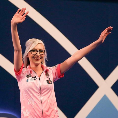Fallon Sherock nach ihrem zweiten Sieg bei der Darts-WM 2020