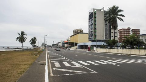 Der Ocean Drive in Libreville, der Hauptstadt Gabuns. Im dortigen Hafen ereigneten sich die Schiffsüberfälle