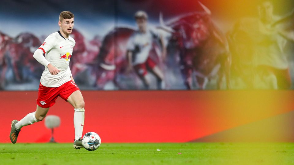 Bundesliga im stern-Check: Leipzigs Stürmer Timo Werner mit dem Ball am Fuß