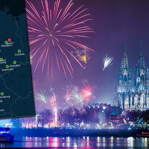 Silvesterfeuerwerk in Köln
