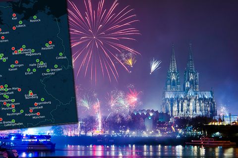 Silvesterfeuerwerk in Köln