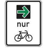 Grünpfeil für Radfahrer