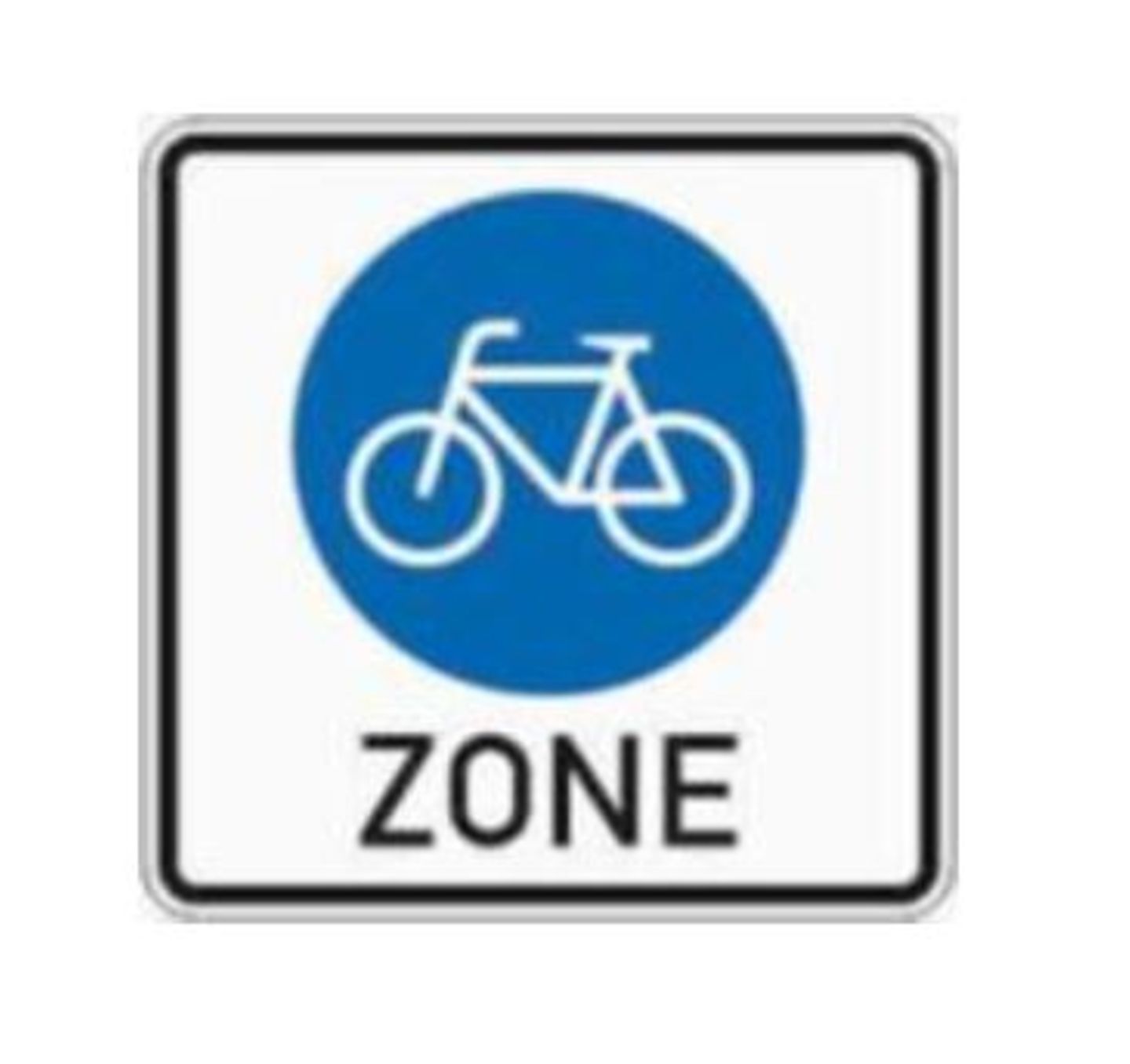 Beginn einer Fahrradzone: Beginn einer Fahrradzone: