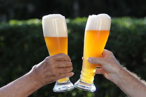 Das Weizenbier hat ein überschäumendes Temperament