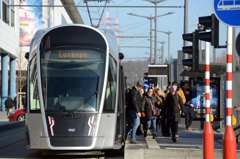 Eine Bahn in Luxemburg