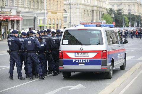 Polizeieinsatz in österreich