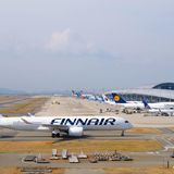 Airbus A350 von Finnair auf Rollbahn