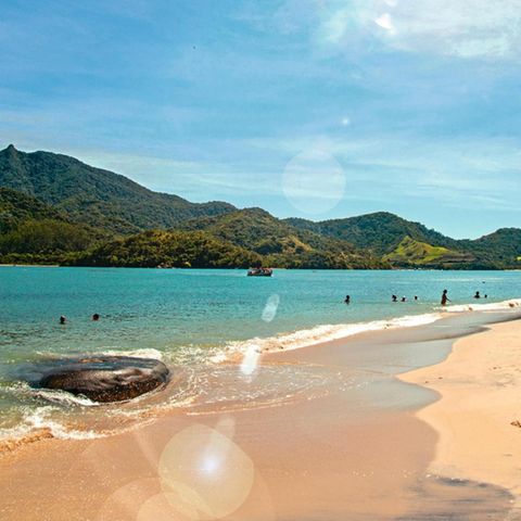 Ein Strand auf der Ilha do Pelado