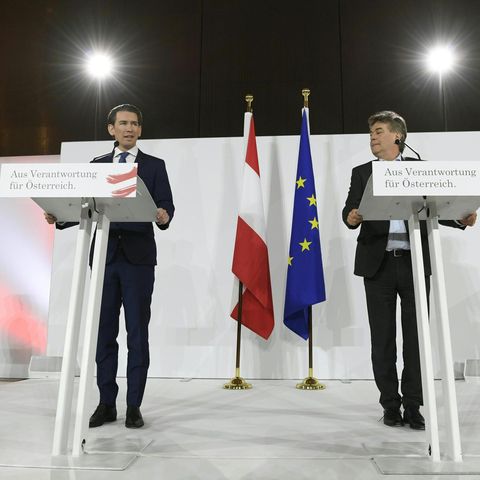 Sebastian Kurz (l.) und Werner Kogler