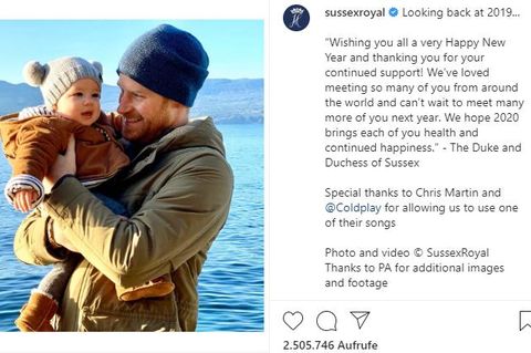 Harry und Meghan mit Baby Archie