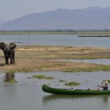 Kanu im Sambesi-Nationalpark