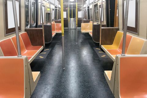Leere U-Bahn in New York