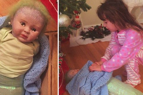Diese Puppe ist ein Weihnachtsgeschenk – und dient als Drogenversteck.