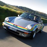 Der Regenbogen Porsche spielte auch im Film Car Napping eine Hauptrolle