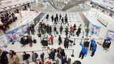 Warteschlangen am John F. Kennedy Airport